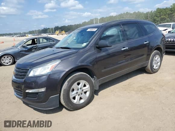 2015 Chevrolet Traverse LS with VIN 1GNKRFKD2FJ154544, listed as a Copart auction lot 71668615 with 82,872 mi miles and Salvage title. Bid and sale history available at DreamBid. Image 1.
