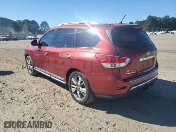 2016 Nissan Pathfinder Platinum with VIN 5N1AR2MM3GC612555, listed as a Copart auction lot 85848745 with 120,392 mi miles and Clean title. Bid and sale history available at DreamBid. Image 2.