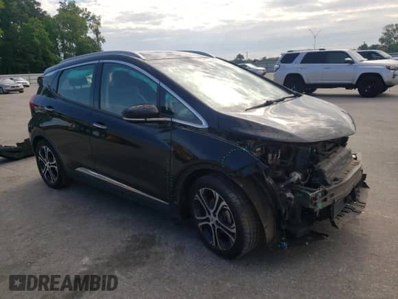 2021 Chevrolet Bolt EV Premier with VIN 1G1FZ6S03M4102383, listed as a Copart auction lot 56550395 with Not provided miles and Salvage title. Bid and sale history available at DreamBid. Image 4.