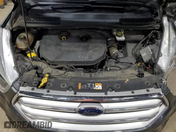 2017 Ford Escape Titanium with VIN 1FMCU9J92HUB60786, listed as a Copart auction lot 81855945 with 145,530 mi miles and Salvage title. Bid and sale history available at DreamBid. Image 12.