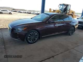 2015 Hyundai Genesis 3.8L z VIN KMHGN4JE3FU062426, wystawiony jako Copart lot #75889464 z przebiegiem 120 554 mil mil oraz Szkoda całkowita • Salvage title. Historia ofert i sprzedaży dostępna na DreamBid. Obrazek 1.