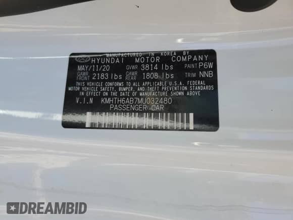 2021 Hyundai Veloster Turbo R-Spec z VIN KMHTH6AB7MU032480, wystawiony jako Copart lot #41617085 z przebiegiem 56 394 mil mil oraz Szkoda całkowita • Salvage title. Historia ofert i sprzedaży dostępna na DreamBid. Obrazek 13.