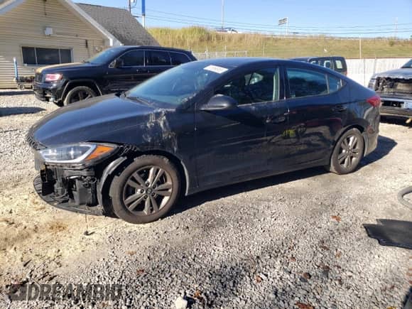 2017 Hyundai Elantra Value Edition with VIN 5NPD84LF6HH190774, listed as a Copart auction lot 81869955 with 97,597 mi miles and Salvage title. Bid and sale history available at DreamBid. Image 1.