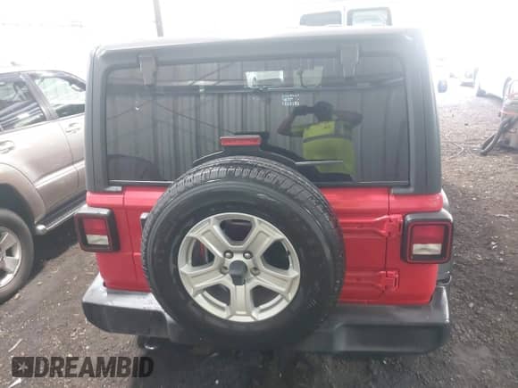 2019 Jeep Wrangler Sport S with VIN 1C4GJXAG9KW564116, listed as a IAAI auction lot 43014468 with 79,165 mi miles and . Bid and sale history available at DreamBid. Image 16.