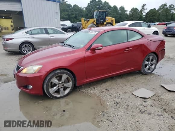 2010 Lexus IS 350 C с VIN JTHFE2C26A2502004, выставлен на аукционе Copart как лот 80638235 с пробегом 100 541 миль миль и Списание • Salvage title. История ставок и продаж доступна на DreamBid. Изображение 1.