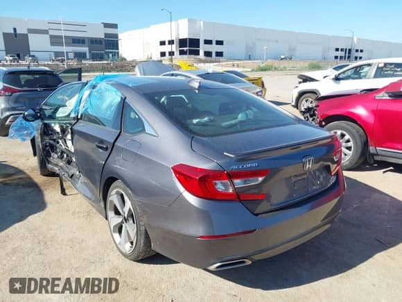 2020 Honda Accord Sport with VIN 1HGCV2F38LA005152, listed as a IAAI auction lot 43121081 with 18,599 mi miles and . Bid and sale history available at DreamBid. Image 3.