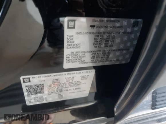 2020 Chevrolet Silverado 1500 LTZ z VIN 3GCUYGETXLG194865, wystawiony jako Copart lot #68820385 z przebiegiem 123 734 mil mil oraz Szkoda całkowita • Salvage title. Historia ofert i sprzedaży dostępna na DreamBid. Obrazek 12.