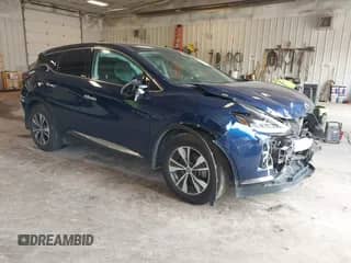 2020 Nissan Murano S with VIN 5N1AZ2AS1LN174877, listed as a IAAI auction lot 42255726 with 97,061 mi miles and . Bid and sale history available at DreamBid. Image 1.