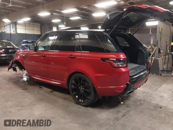 2022 Land Rover Range Rover Sport HST with VIN SALWS2RU5NA220721, listed as a IAAI auction lot 41643786 with 28,165 mi miles and . Bid and sale history available at DreamBid. Image 3.