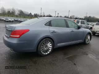 2014 Hyundai Equus Ultimate z VIN KMHGH4JH4EU083267, wystawiony jako Copart lot #45590805 z przebiegiem 80 733 mil mil oraz Czysty tytuł • Clean title. Historia ofert i sprzedaży dostępna na DreamBid. Obrazek 3.