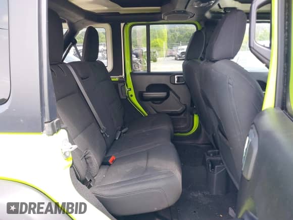 2021 Jeep Wrangler Unlimited Willys with VIN 1C4HJXDN5MW837747, listed as a IAAI auction lot 42947739 with 47,288 mi miles and . Bid and sale history available at DreamBid. Image 8.