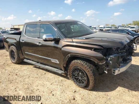 2023 Toyota Tundra 1794 Edition with VIN 5TFMC5DB2PX020852, listed as a Copart auction lot 90286455 with Not provided miles and Clean title. Bid and sale history available at DreamBid. Image 4.