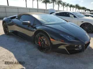 2018 Lamborghini Huracan with VIN ZHWUR2ZF5JLA10561, listed as a Copart auction lot 75416254 with Not provided miles and Non repairable. Bid and sale history available at DreamBid. Image 4.