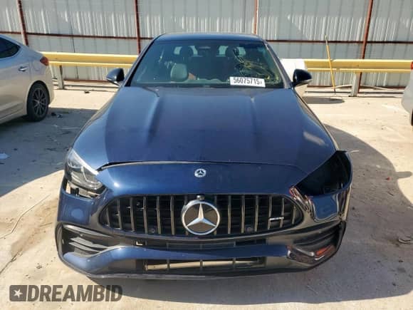 2023 Mercedes-Benz C 43 AMG with VIN W1KAF8HB3PR108549, listed as a Copart auction lot 56075715 with 23,023 mi miles and Salvage title. Bid and sale history available at DreamBid. Image 5.