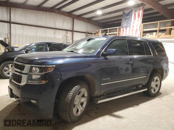 2017 Chevrolet Tahoe LT with VIN 1GNSKBKC1HR359393, listed as a Copart auction lot 47999945 with Not provided miles and Salvage title. Bid and sale history available at DreamBid. Image 1.