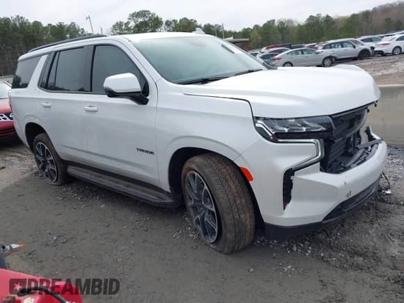 2024 Chevrolet Tahoe RST с VIN 1GNSCRKD5RR388203, выставлен на аукционе IAAI как лот 41849543 с пробегом 12 965 миль миль и . История ставок и продаж доступна на DreamBid. Изображение 1.