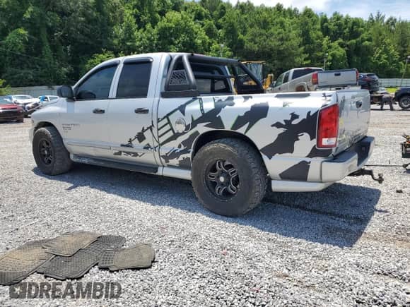 2005 Dodge 1500 SLT with VIN 1D7HA18DX5J639099, listed as a Copart auction lot 61249625 with 242,982 mi miles and Salvage title. Bid and sale history available at DreamBid. Image 2.