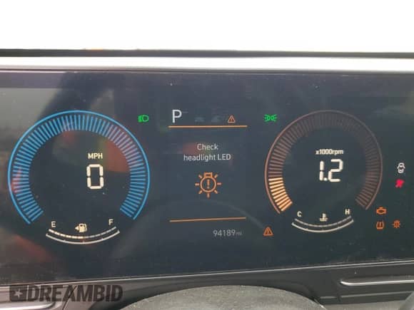2024 Hyundai Kona SEL с VIN KM8HBCAB0RU103127, выставлен на аукционе Copart как лот 71463955 с пробегом 94 189 миль миль и Списание • Salvage title. История ставок и продаж доступна на DreamBid. Изображение 9.