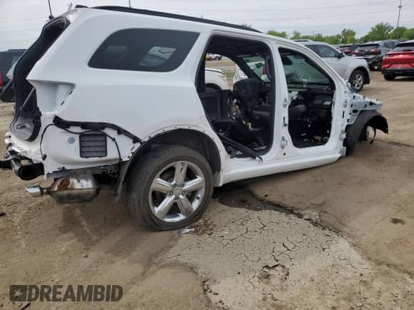2024 Dodge Durango R/T Plus with VIN 1C4SDJCT3RC140208, listed as a Copart auction lot 58325705 with Not provided miles and Non repairable. Bid and sale history available at DreamBid. Image 3.