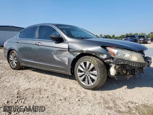 2012 Honda Accord EX with VIN 1HGCP2F71CA096195, listed as a Copart auction lot 80170685 with 128,072 mi miles and Salvage title. Bid and sale history available at DreamBid. Image 4.