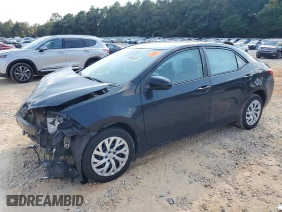 2019 Toyota Corolla L with VIN 5YFBURHE0KP940860, listed as a Copart auction lot 80968555 with 116,907 mi miles and Non repairable. Bid and sale history available at DreamBid. Image 1.