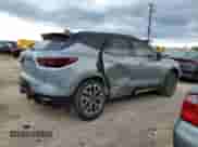 2025 Chevrolet Blazer RS with VIN 3GNKBERS2SS180072, listed as a Copart auction lot 63109445 with 5,856 mi miles and Salvage title. Bid and sale history available at DreamBid. Image 3.