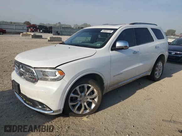 2016 Dodge Durango Citadel with VIN 1C4RDJEG5GC347078, listed as a Copart auction lot 69035115 with 212,223 mi miles and Salvage title. Bid and sale history available at DreamBid. Image 1.