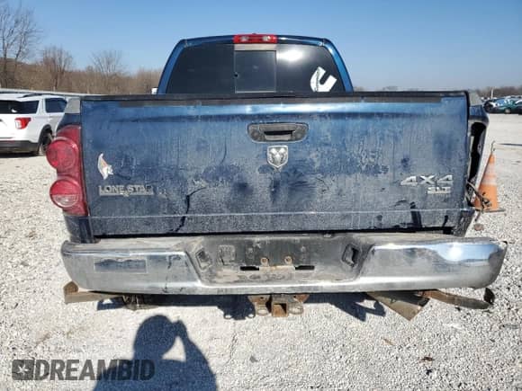 2007 Dodge 2500 SLT with VIN 1D7KS28C87J551476, listed as a Copart auction lot 87764525 with 196,657 mi miles and Salvage title. Bid and sale history available at DreamBid. Image 6.
