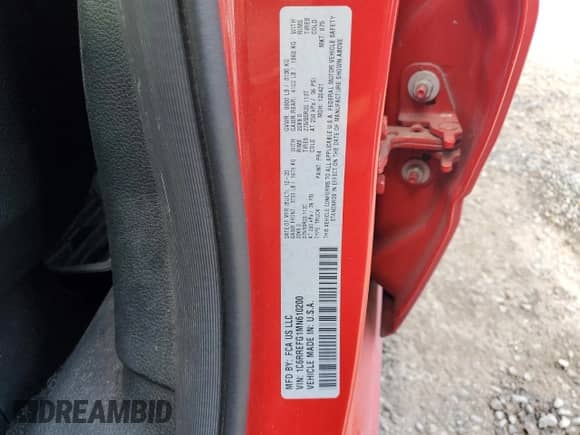 2021 Ram 1500 Big Horn with VIN 1C6RREFG1MN610200, listed as a Copart auction lot 84767334 with 61,999 mi miles and Clean title. Bid and sale history available at DreamBid. Image 12.