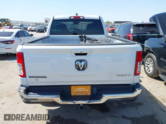 2022 Ram 1500 Big Horn with VIN 1C6RRFBG0NN287478, listed as a IAAI auction lot 42247112 with 43,275 mi miles and . Bid and sale history available at DreamBid. Image 16.