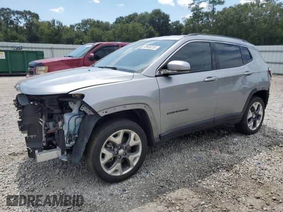 2021 Jeep Compass Limited with VIN 3C4NJDCB3MT523836, listed as a Copart auction lot 68980255 with 114,168 mi miles and Salvage title. Bid and sale history available at DreamBid. Image 1.