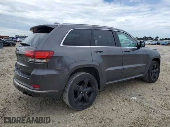2016 Jeep Grand Cherokee High Altitude with VIN 1C4RJECG4GC320389, listed as a Copart auction lot 81341415 with 46,968 mi miles and Salvage title. Bid and sale history available at DreamBid. Image 3.