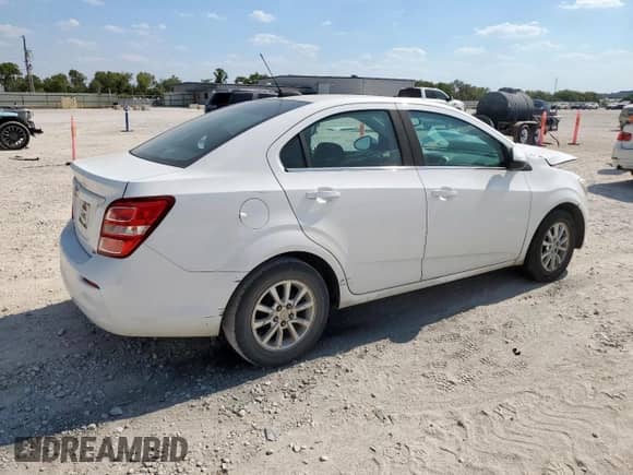 2017 Chevrolet Sonic LT with VIN 1G1JD5SH0H4124081, listed as a Copart auction lot 84954635 with 128,456 mi miles and Salvage title. Bid and sale history available at DreamBid. Image 3.