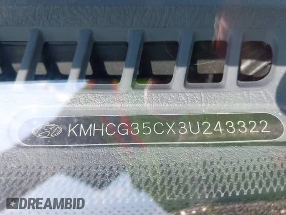 2003 Hyundai Accent GL с VIN KMHCG35CX3U243322, выставлен на аукционе IAAI как лот 42277841 с пробегом 45 855 миль миль и . История ставок и продаж доступна на DreamBid. Изображение 9.