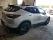 2020 Chevrolet Blazer LT z VIN 3GNKBCRS2LS657248, wystawiony jako Copart lot #80432315 z przebiegiem 69 178 mil mil oraz Szkoda całkowita • Salvage title. Historia ofert i sprzedaży dostępna na DreamBid. Obrazek 3.