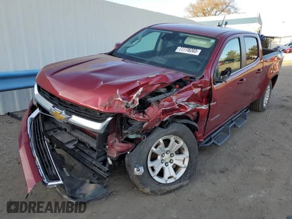 2018 Chevrolet Colorado 4WD LT z VIN 1GCPTCE12J1292996, wystawiony jako Copart lot #77778203 z przebiegiem 42 416 mil mil oraz Szkoda całkowita • Salvage title. Historia ofert i sprzedaży dostępna na DreamBid. Obrazek 1.