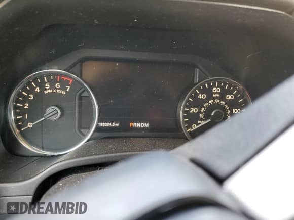 2020 Ford F-150 XL with VIN 1FTEW1E50LFA24153, listed as a Copart auction lot 80572155 with 133,324 mi miles and Salvage title. Bid and sale history available at DreamBid. Image 9.