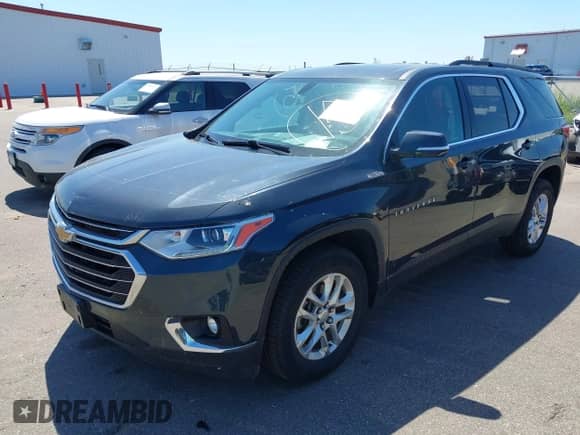 2020 Chevrolet Traverse LT Cloth with VIN 1GNEVGKW3LJ188682, listed as a IAAI auction lot 42634091 with 105,626 mi miles and . Bid and sale history available at DreamBid. Image 2.