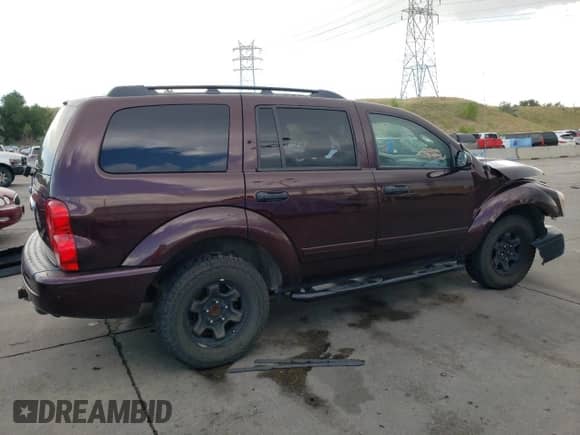 2005 Dodge Durango SLT with VIN 1D4HB48N15F502155, listed as a Copart auction lot 63518034 with 133,167 mi miles and Salvage title. Bid and sale history available at DreamBid. Image 3.
