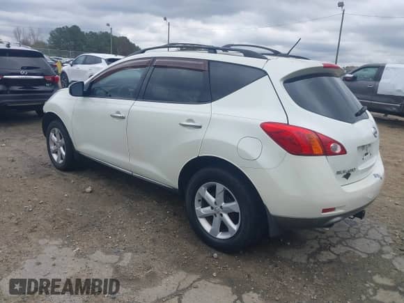 2009 Nissan Murano S with VIN JN8AZ18U09W027219, listed as a IAAI auction lot 41866278 with 201,500 mi miles and . Bid and sale history available at DreamBid. Image 3.