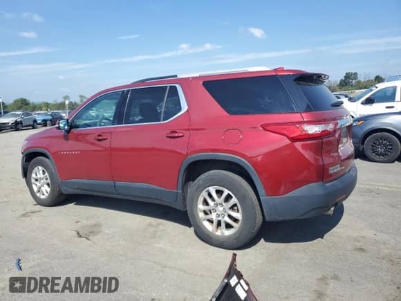 2018 Chevrolet Traverse LT Cloth with VIN 1GNEVGKWXJJ191737, listed as a Copart auction lot 80088455 with 54,076 mi miles and Salvage title. Bid and sale history available at DreamBid. Image 2.