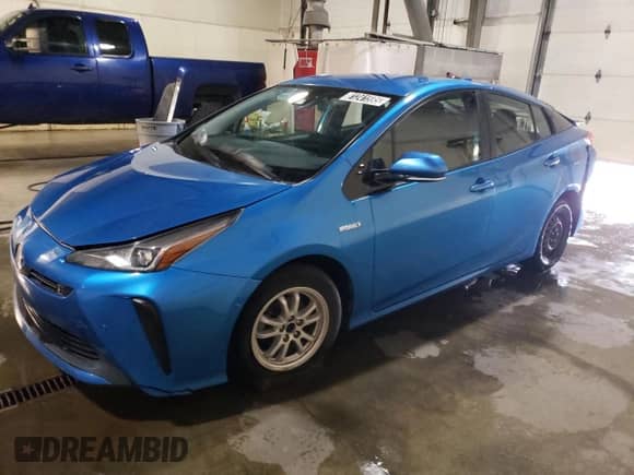 2020 Toyota Prius L Eco with VIN JTDKARFUXL3110965, listed as a Copart auction lot 81241595 with 94,776 mi miles and Clean title. Bid and sale history available at DreamBid. Image 1.