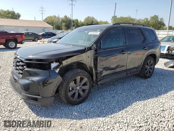 2025 Honda Pilot Sport с VIN 5FNYG1H34SB030481, выставлен на аукционе Copart как лот 80369395 с пробегом 32 714 миль миль и Списание • Salvage title. История ставок и продаж доступна на DreamBid. Изображение 1.