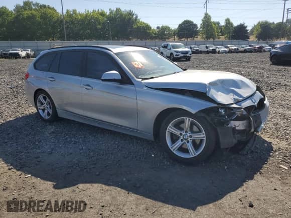 2014 BMW 3 Series 328d xDrive with VIN WBA3K5C51EK300277, listed as a Copart auction lot 70952595 with 125,873 mi miles and Salvage title. Bid and sale history available at DreamBid. Image 4.