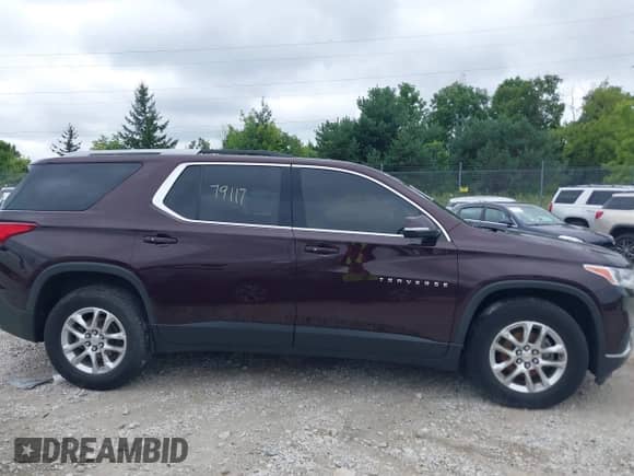 2018 Chevrolet Traverse LT Cloth with VIN 1GNEVGKW8JJ125235, listed as a IAAI auction lot 43010179 with Not provided miles and . Bid and sale history available at DreamBid. Image 13.