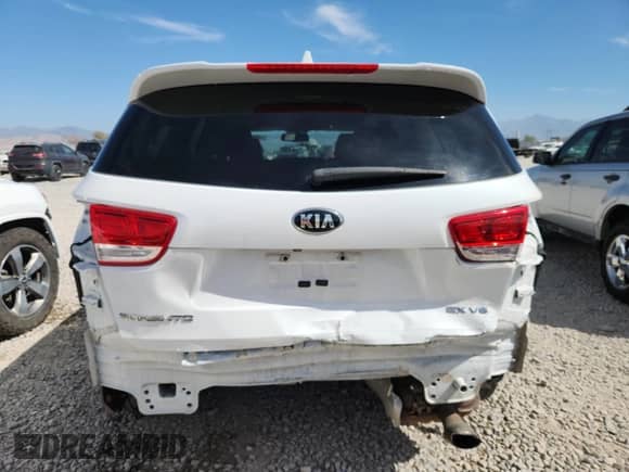 2016 Kia Sorento EX with VIN 5XYPHDA50GG091641, listed as a Copart auction lot 80564955 with 115,570 mi miles and Salvage title. Bid and sale history available at DreamBid. Image 6.