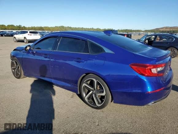 2018 Honda Accord Sport with VIN 1HGCV2F38JA007075, listed as a Copart auction lot 85898075 with 129,034 mi miles and Salvage title. Bid and sale history available at DreamBid. Image 2.