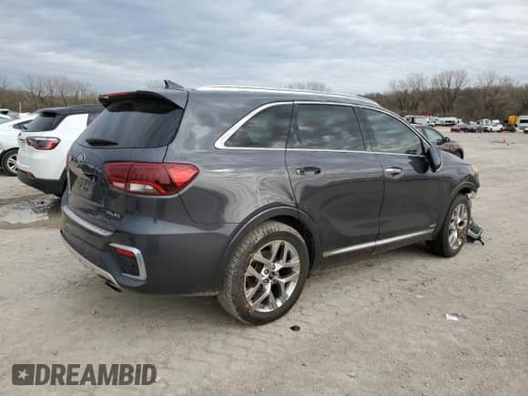 2019 Kia Sorento SX Limited with VIN 5XYPKDA54KG529524, listed as a Copart auction lot 50106635 with 121,295 mi miles and Non repairable. Bid and sale history available at DreamBid. Image 3.