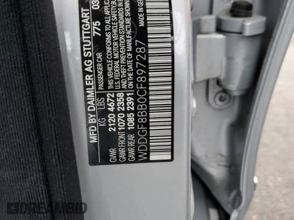 2012 Mercedes-Benz C 300 Sport z VIN WDDGF8BB0CF897287, wystawiony jako Copart lot #80288735 z przebiegiem 37 470 mil mil oraz Szkoda całkowita • Salvage title. Historia ofert i sprzedaży dostępna na DreamBid. Obrazek 12.