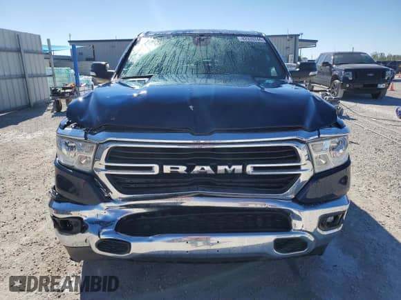 2021 Ram 1500 Big Horn with VIN 1C6RREFG6MN589974, listed as a Copart auction lot 82970744 with 43,167 mi miles and Salvage title. Bid and sale history available at DreamBid. Image 5.